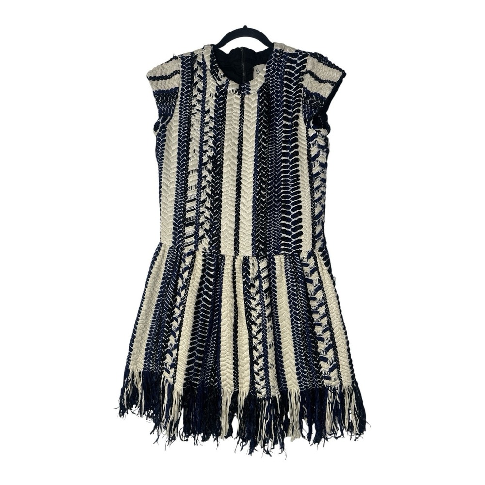 Sea New York Dress Women's Size 4 Knit Mini Short Sleeve Luxury Formal Party